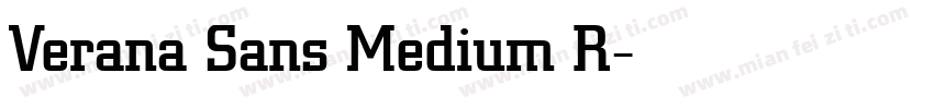 Verana Sans Medium R字体转换